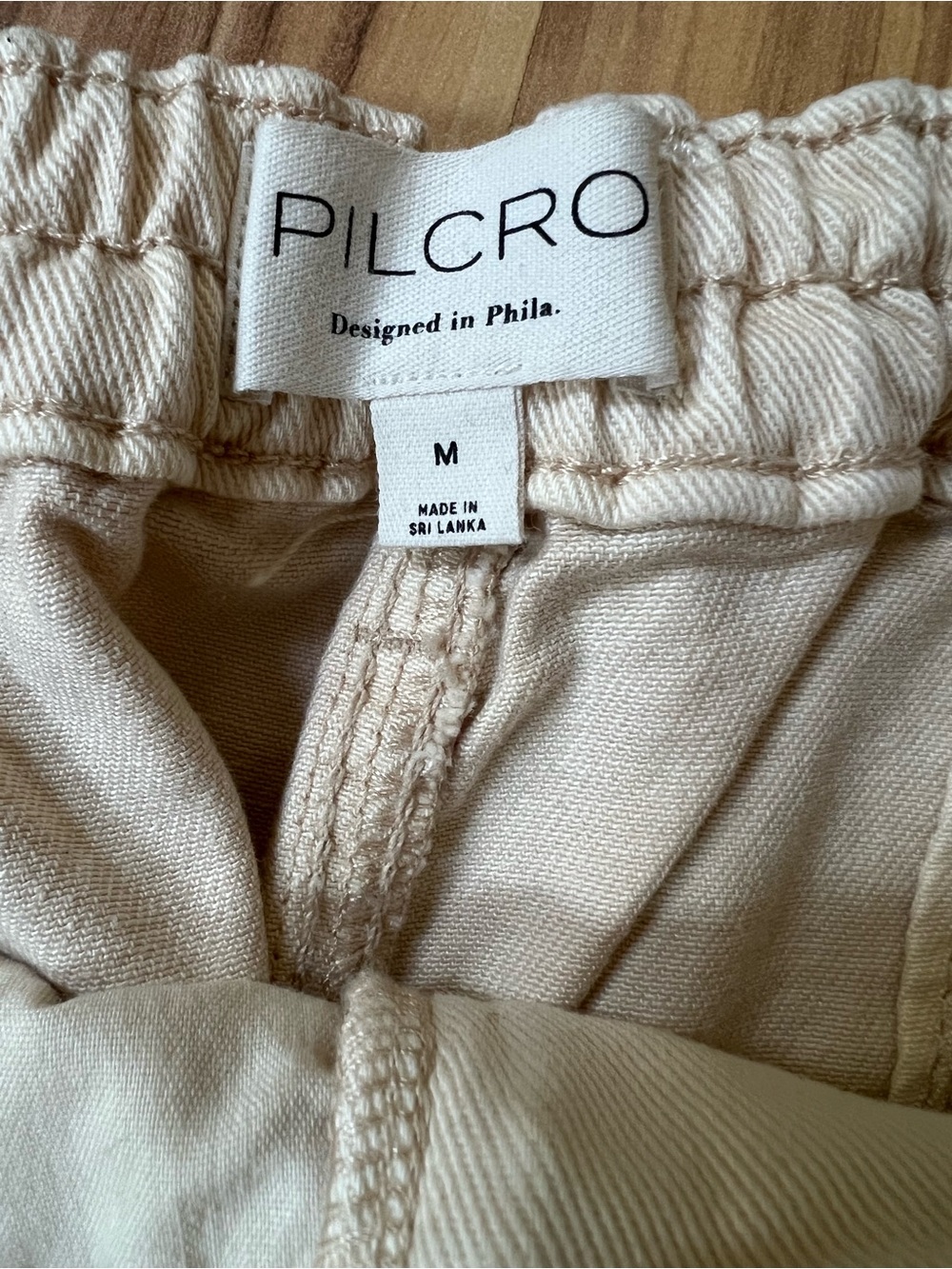 Pilcro Cream Wide-Leg Embroidered Pants Black Botanical Butterfly NWOT - Picture 10 of 13